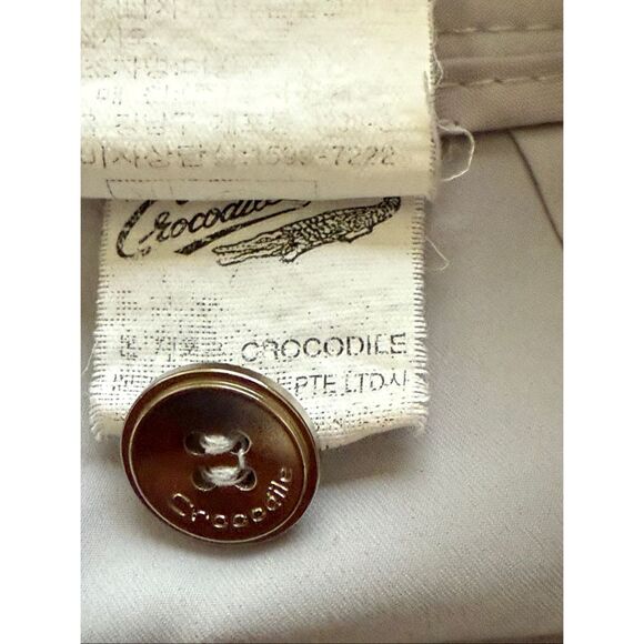 Crocodile Ladies Light Gray Pants Women’s Size S / 4–6 – Straight Leg Casual Tro - Picture 8 of 12